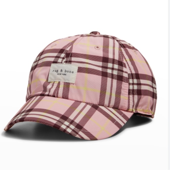 Rag & bone Addison plaid baseball cap - Picture 1 of 5